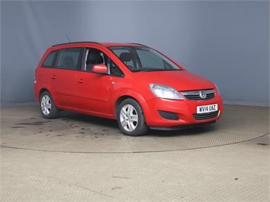 VAUXHALL ZAFIRA 1.8i [120] Exclusiv 5dr Petrol - RED - WV14UAZ - 5 Door MPV