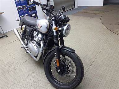 ROYAL ENFIELD INTERCEPTOR INT 650 E5 Petrol - BLACK AND SILVER - AU74UGF - Motorbike