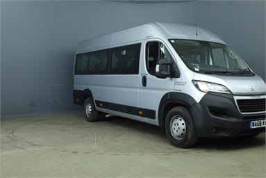PEUGEOT BOXER 440 L4 DIESEL 2.0 BlueHDi H2 Window Van 130ps Diesel - SILVER - WA68AVN - Bus (Mini Less 18 seats)