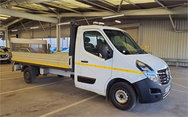 VAUXHALL MOVANO 3500 L3 DIESEL FWD 2.3 Turbo D 135ps H1 Dropside Diesel - WHITE - AV71XFK - 2 Door Dropside Body