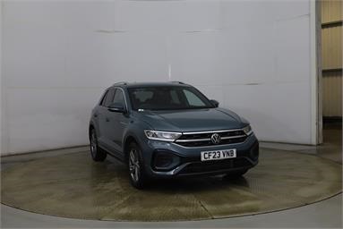 VOLKSWAGEN T-ROC 1.5 TSI R-Line 5dr Petrol - BLUE - CF23VNB - 5 Door Hatchback