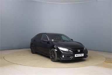 HONDA CIVIC 1.0 VTEC Turbo 126 SR 5dr Petrol - BLACK - MV19PNZ - 5 Door Hatchback