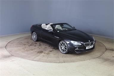 BMW 6 SERIES 640i SE 2dr Auto Petrol - BLACK - YK61LDO - 2 Door Convertible