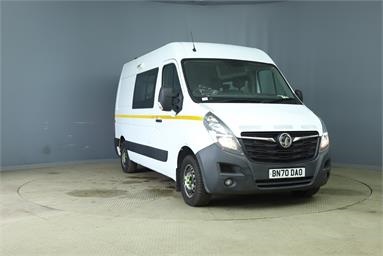 VAUXHALL MOVANO 3500 L2 DIESEL FWD 2.3 Turbo D 135ps H2 Van Diesel - WHITE - BN70DAO - 5 Door Panel Van