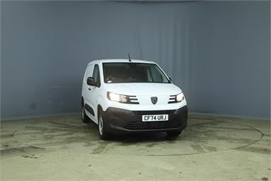 PEUGEOT PARTNER STANDARD DIESEL 1.5 BlueHDi 100 Professional Van Diesel - WHITE - CF74URJ - 5 Door Panel Van