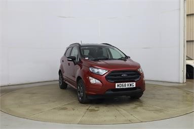 FORD ECOSPORT 1.0 EcoBoost 125 ST-Line 5dr Petrol - RED - MD68KWG - 5 Door Hatchback