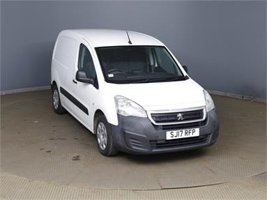 PEUGEOT PARTNER L1 DIESEL 625 1.6 BlueHDi 75 Professional Van Diesel - WHITE - SJ17RFP - 5 Door Panel Van