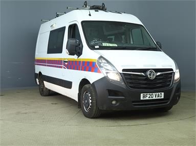 VAUXHALL MOVANO 3500 L2 DIESEL FWD 2.3 Turbo D 135ps H2 Van Diesel - WHITE - BF20VAO - 6 Door Messing Unit