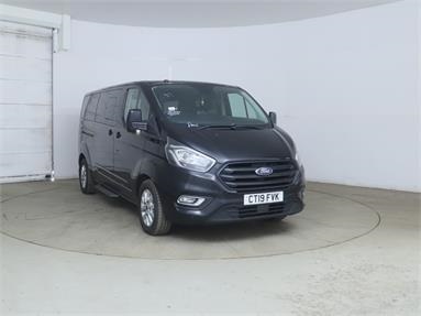 FORD TOURNEO CUSTOM L2 DIESEL FWD 2.0 TDCi EcoBlue 130ps L/R 9 Seater Titanium Auto Diesel - BLACK - CT19FVK - Bus (Mini Less 18 seats)
