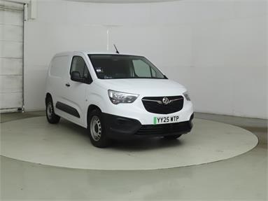 VAUXHALL COMBO CARGO L1 ELECTRIC 2300 100kW Prime 50kWh H1 Van Auto Electric - ICY WHITE - YY25WTP - 5 Door Panel Van