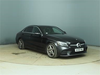 MERCEDES-BENZ C CLASS C200 AMG Line Premium 4dr 9G-Tronic Petrol - Black - KV19FMB - 4 Door Saloon