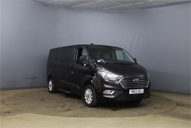 FORD TOURNEO CUSTOM L2 DIESEL FWD 2.0 EcoBlue 130ps L/R 8 Seater Zetec Auto Diesel - BLACK - YM23AEJ - Bus (Mini Less 18 seats)