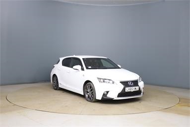 LEXUS CT 200h 1.8 F-Sport 5dr CVT Auto [Navigation] Petrol/Hybrid - WHITE - LV65VWJ - 5 Door Hatchback