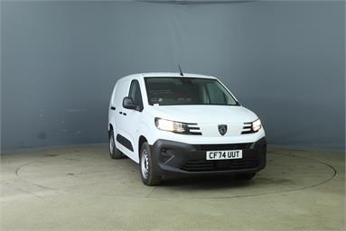 PEUGEOT PARTNER LONG DIESEL 1.5 BlueHDi 100 Professional Van Diesel - WHITE - CF74UUT - 6 Door Panel Van