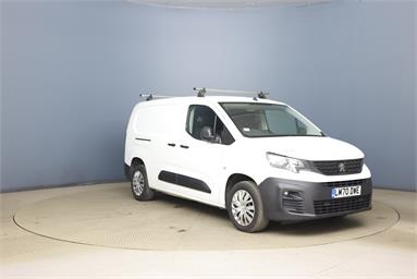 PEUGEOT PARTNER LONG DIESEL 950 1.5 BlueHDi 100 Professional Van Diesel - WHITE - LM70DWE - 6 Door Panel Van
