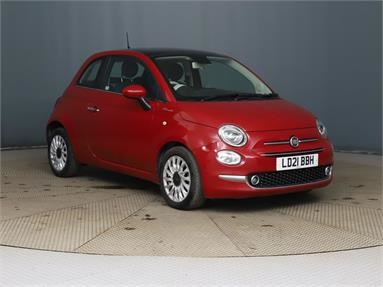 FIAT 500 1.0 Mild Hybrid Dolcevita [Part Leather] 3dr Petrol/Hybrid - RED - LD21BBH - 3 Door Hatchback
