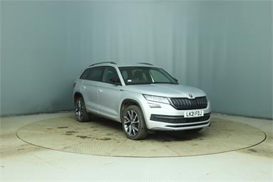 SKODA KODIAQ 2.0 TSI 190 Sport Line 4x4 5dr DSG [7 Seat] Petrol - Silver - LK21FDJ - 5 Door Estate