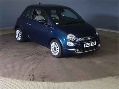 FIAT 500 1.0 Mild Hybrid Dolcevita [Part Leather] 3dr Petrol/Hybrid - BLUE - WM22JDF - 3 Door Hatchback