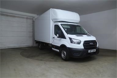 FORD TRANSIT 350 L4 DIESEL FWD 2.0 EcoBlue 130ps Leader Luton Van Diesel - WHITE - BD71AUN - 3 Door Luton Box Body