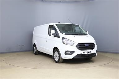 FORD TRANSIT CUSTOM 300 L2 DIESEL FWD 2.0 EcoBlue 130ps Low Roof Limited Van Diesel - WHITE - HW70WHE - Panel Van
