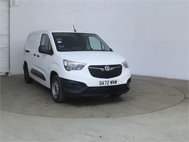 VAUXHALL COMBO CARGO L2 DIESEL 2300 1.5 Turbo D 100ps H1 Prime Crew Van Diesel - WHITE - DA72WNW - 6 Door Panel Van