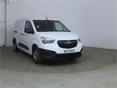 VAUXHALL COMBO CARGO L2 DIESEL 2300 1.5 Turbo D 100ps H1 Prime Crew Van Diesel - WHITE - DA72XLR - 6 Door Panel Van