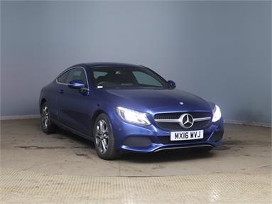MERCEDES-BENZ C CLASS C300 Sport 2dr Auto Petrol - BLUE - MX16WVJ - 2 Door Coupe