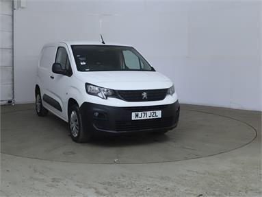 PEUGEOT PARTNER STANDARD DIESEL 1000 1.5 BlueHDi 100 Professional Premium Van Diesel - WHITE - MJ71JZL - 5 Door Panel Van