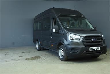 FORD TRANSIT 460 L4 MINIBUS DIESEL RWD 2.0 EcoBlue 165ps H3 17 Seater Leader Auto Diesel - GREY - WO23OPF - Bus (Mini Less 18 seats)