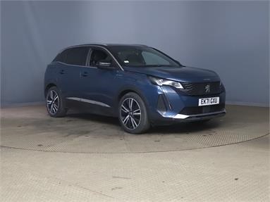 PEUGEOT 3008 1.6 Hybrid4 300 GT Premium 5dr e-EAT8 Petrol/Hybrid - Lagoon Blue - EK71GXU - 5 Door Hatchback