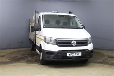 VOLKSWAGEN CRAFTER CR35 LWB DIESEL FWD 2.0 TDI 140PS Startline Chassis cab Diesel - WHITE - YF21VYE - 2 Door Dropside Body