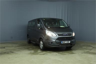 FORD TOURNEO CUSTOM L2 DIESEL FWD 2.0 TDCi 130ps Low Roof 8 Seater Titanium Auto Diesel - GREY - NU67HXE - Bus (Mini Less 18 seats)
