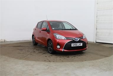 TOYOTA YARIS 1.5 Hybrid Design 5dr CVT Petrol/Hybrid - RED - SH66LKF - 5 Door Hatchback