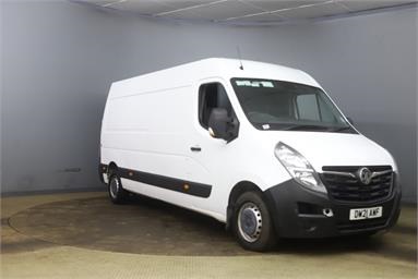 VAUXHALL MOVANO 3500 L3 DIESEL FWD 2.3 Turbo D 135ps H2 Van H2 Diesel - WHITE - DW21AWF - 5 Door Panel Van