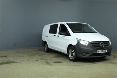 MERCEDES-BENZ VITO L2 DIESEL RWD 114CDI Progressive Crew Van H1 L2 6 Seats Diesel - WHITE - WX23UAN - 5 Door Window Van