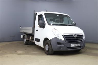 VAUXHALL MOVANO 35 L2 DIESEL FWD 2.3 CDTI H1 Chassis Cab 125ps Diesel - WHITE - FP64YXZ - 2 Door Tipper Body