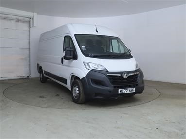 VAUXHALL MOVANO 3500 L3 DIESEL FWD 2.2 Turbo D 140ps H2 Van Prime Diesel - WHITE - MC72VBK - 5 Door Panel Van
