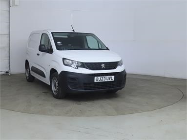 PEUGEOT PARTNER STANDARD DIESEL 1000 1.5 BlueHDi 100 Professional Premium + Van Diesel - Ice White - BJ23UVL - 5 Door Panel Van