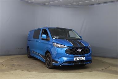 FORD TRANSIT CUSTOM 320 L2 PETROL FWD 2.5 PHEV 232ps H1 Double Cab Van Sport Auto Petrol PHEV - BLUE - DL75HLC - 5 Door Panel Van