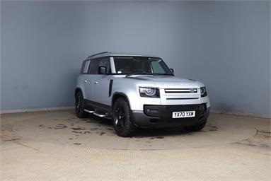 LAND ROVER DEFENDER 2.0 D240 SE 110 5dr Auto [6 Seat] Diesel - SILVER - YX70YXM - 5 Door Estate
