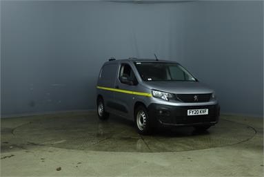 PEUGEOT PARTNER STANDARD DIESEL 1000 1.5 BlueHDi 100 Grip Van Diesel - GREY - FY20KVF - 5 Door Panel Van