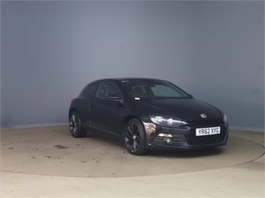 VOLKSWAGEN SCIROCCO 2.0 TDi BlueMotion Tech GT 3dr [Nav/Leather] Diesel - BLACK - YR62XYG - 2 Door Coupe