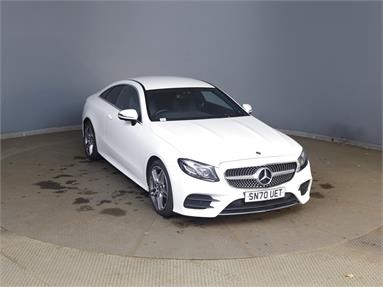MERCEDES-BENZ E CLASS E220d AMG Line Premium 2dr 9G-Tronic Diesel - WHITE - SN70UET - 2 Door Coupe