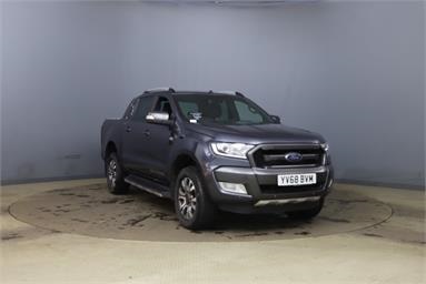 FORD RANGER DIESEL Pick Up Double Cab Wildtrak 3.2 TDCi 200 Auto L1 5 Seats Steel Body Double Cab Diesel - GREY - YV68BVM - 4 Door Pick Up Body