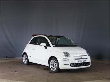 FIAT 500 0.9 TwinAir 105 Lounge 2dr Petrol - WHITE - KU16JRX - 3 Door Convertible