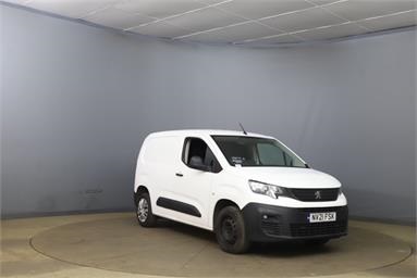 PEUGEOT PARTNER STANDARD DIESEL 1000 1.5 BlueHDi 100 Professional Van Diesel - WHITE - NV21FSK - 5 Door Panel Van
