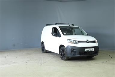 CITROEN BERLINGO M DIESEL 1.5 BlueHDi 1000Kg Driver 100ps Diesel - WHITE - LC21DGU - 5 Door Panel Van