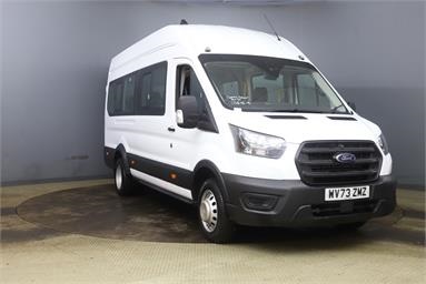 FORD TRANSIT 460 L4 MINIBUS DIESEL RWD 2.0 EcoBlue 165ps H3 17 Seater Leader Auto High Roof 18 Seats Diesel - WHITE - WV73ZMZ - Bus (Mini Less 18 seats)
