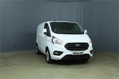 FORD TRANSIT CUSTOM 280 L1 DIESEL FWD 2.0 EcoBlue 130ps Low Roof Limited Van H1 L1 Diesel - WHITE - HW20UPK - 5 Door Panel Van