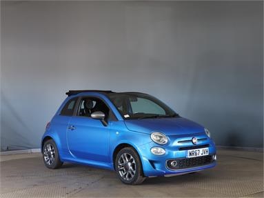 FIAT 500 1.2 S 2dr Petrol - BLUE - WR67JVH - 2 Door Convertible